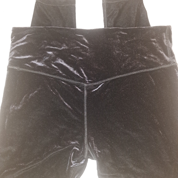 Athleta Elation Ultra High Rise Tight In Black Velvet Sz XL Tall - Picture 7 of 11